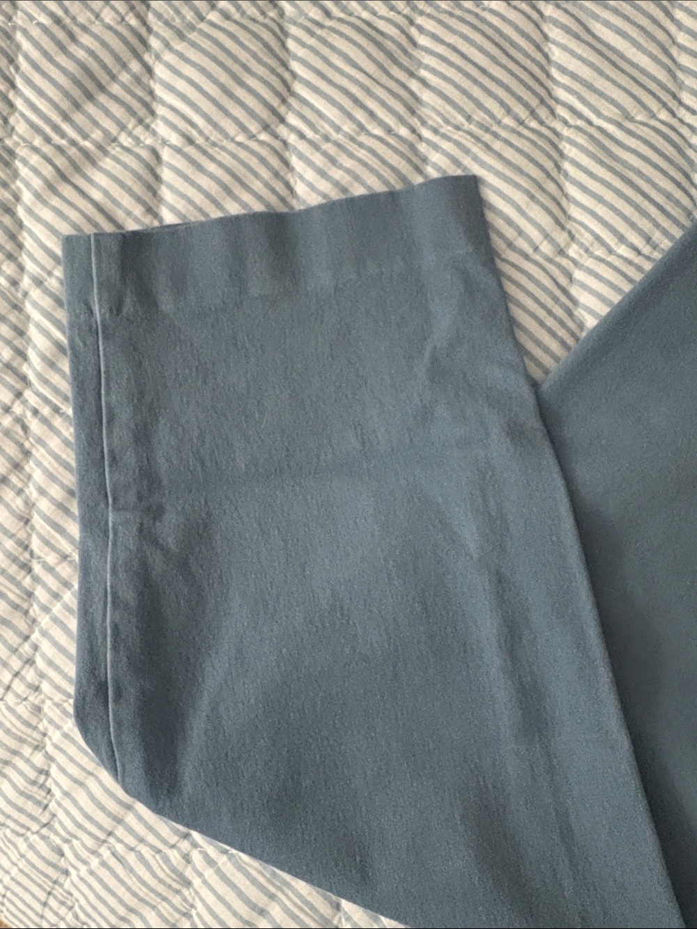 LOFT Ankle Cropped Pants in Slate Blue - Picture 4 of 5